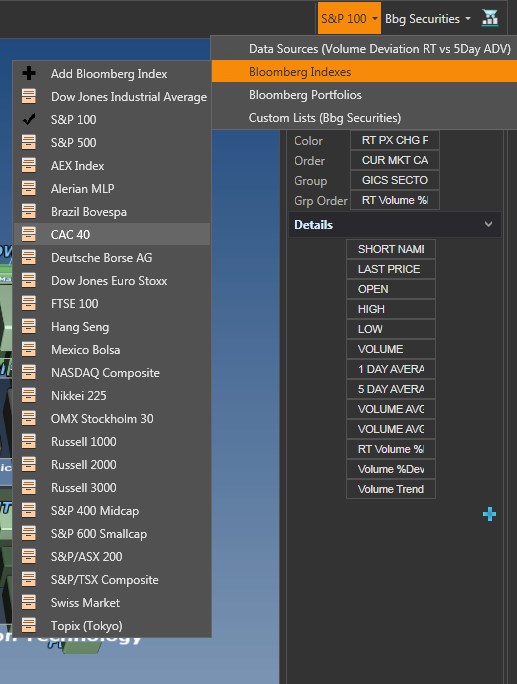 Change the Landscape Entity List